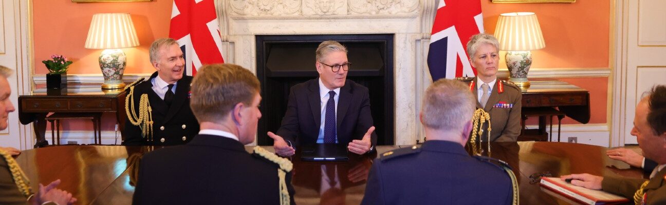 Prime Minister Keir Starmer meets Armed Forces Chiefs in 10 Downing Street. Picture by Simon Dawson / No 10 Downing Street